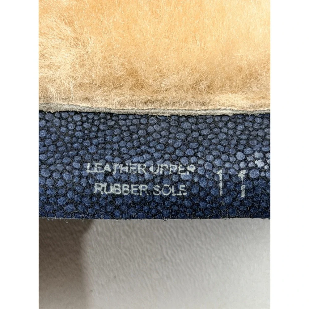 UGG Collection Abree Short Stingray Boots Women 11 Blue Shearling Italy 1009206